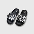 Zebra Nike Slides