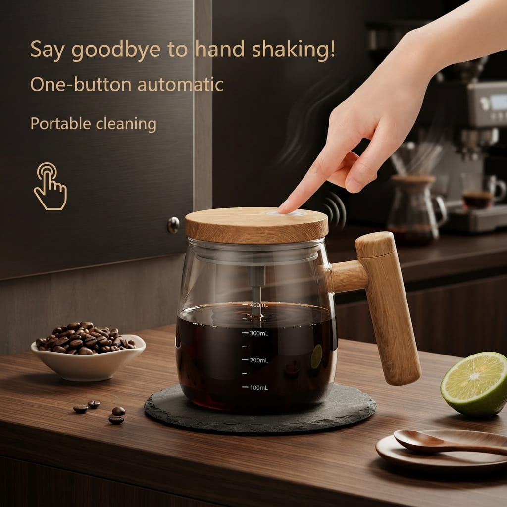 Self Stirring Coffee Cup-Automatic Coffee Mixer